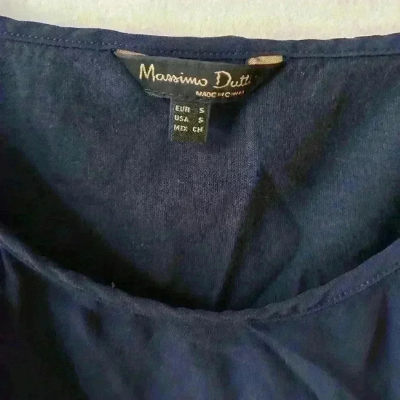Massimo Dutti Navy  Tank Top - Picture 4 of 4